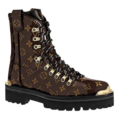 louis vuitton steel toe boots|Louis Vuitton boots street style.